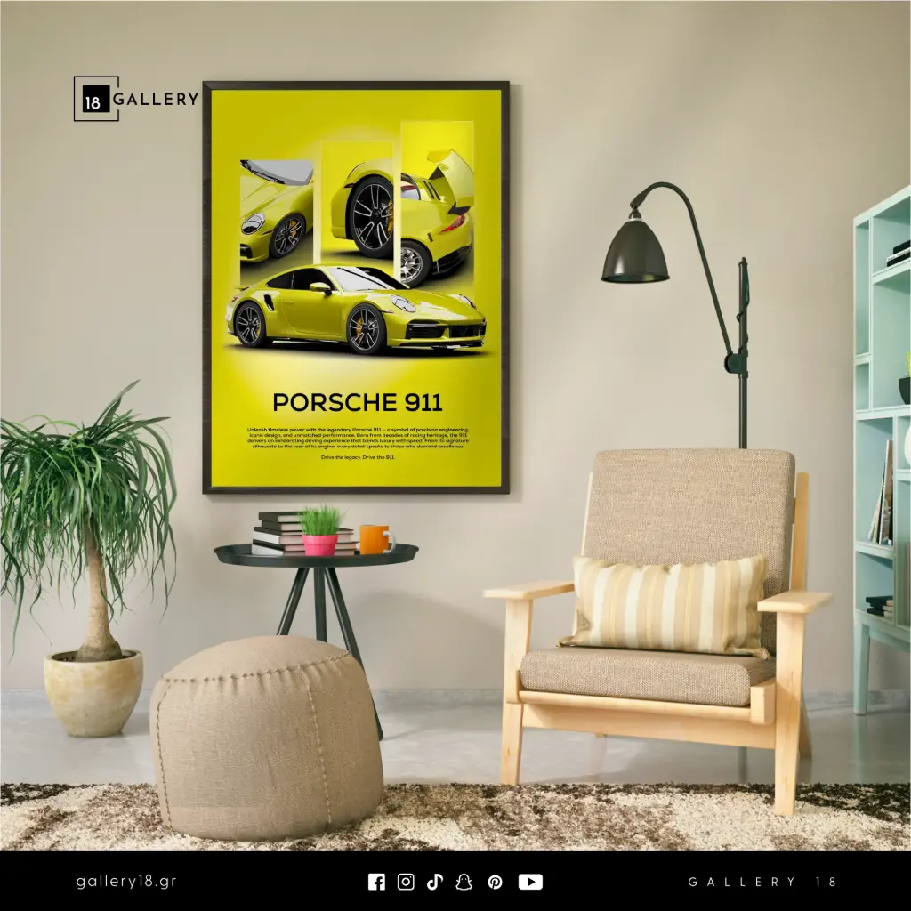 Porsche 911 Luxury Frame – A Statement of Power & Elegance