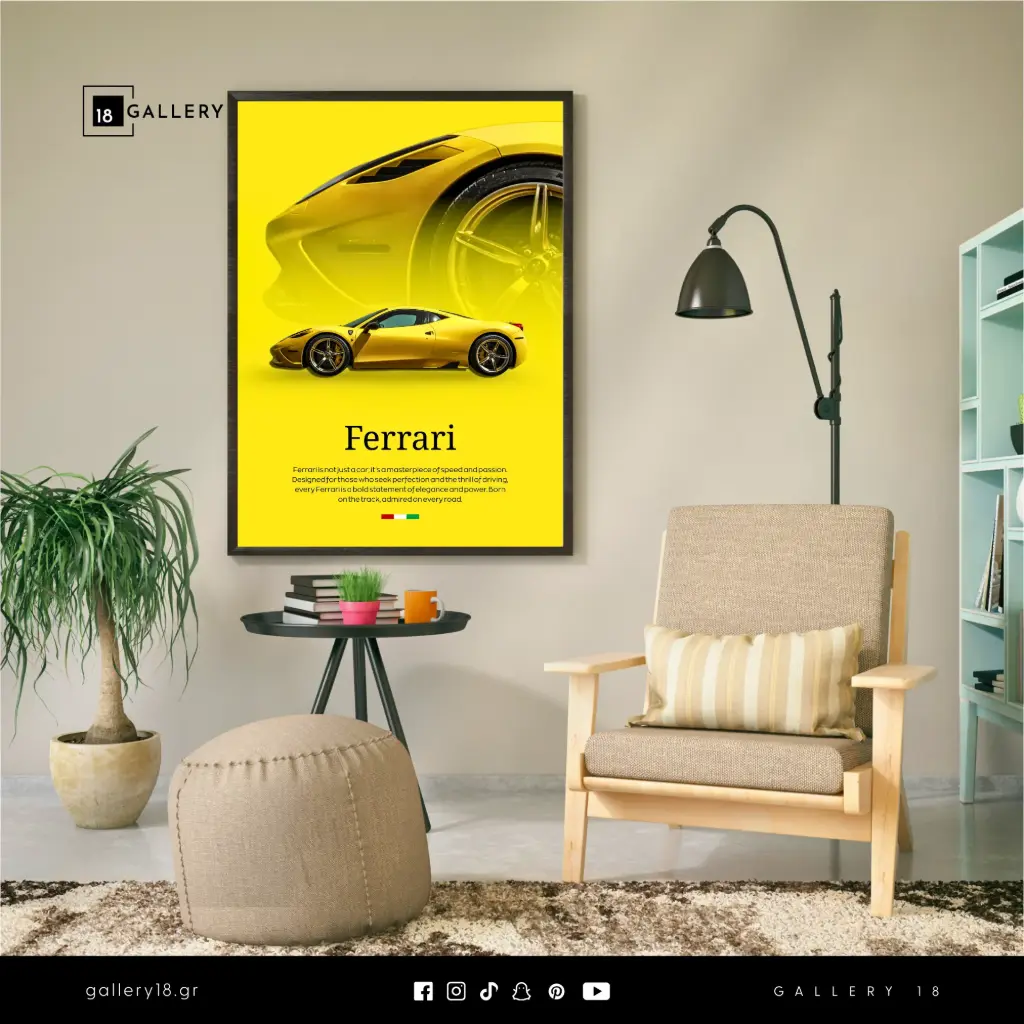 Ferrari Luxury Frame – Speed, Prestige & Elegance