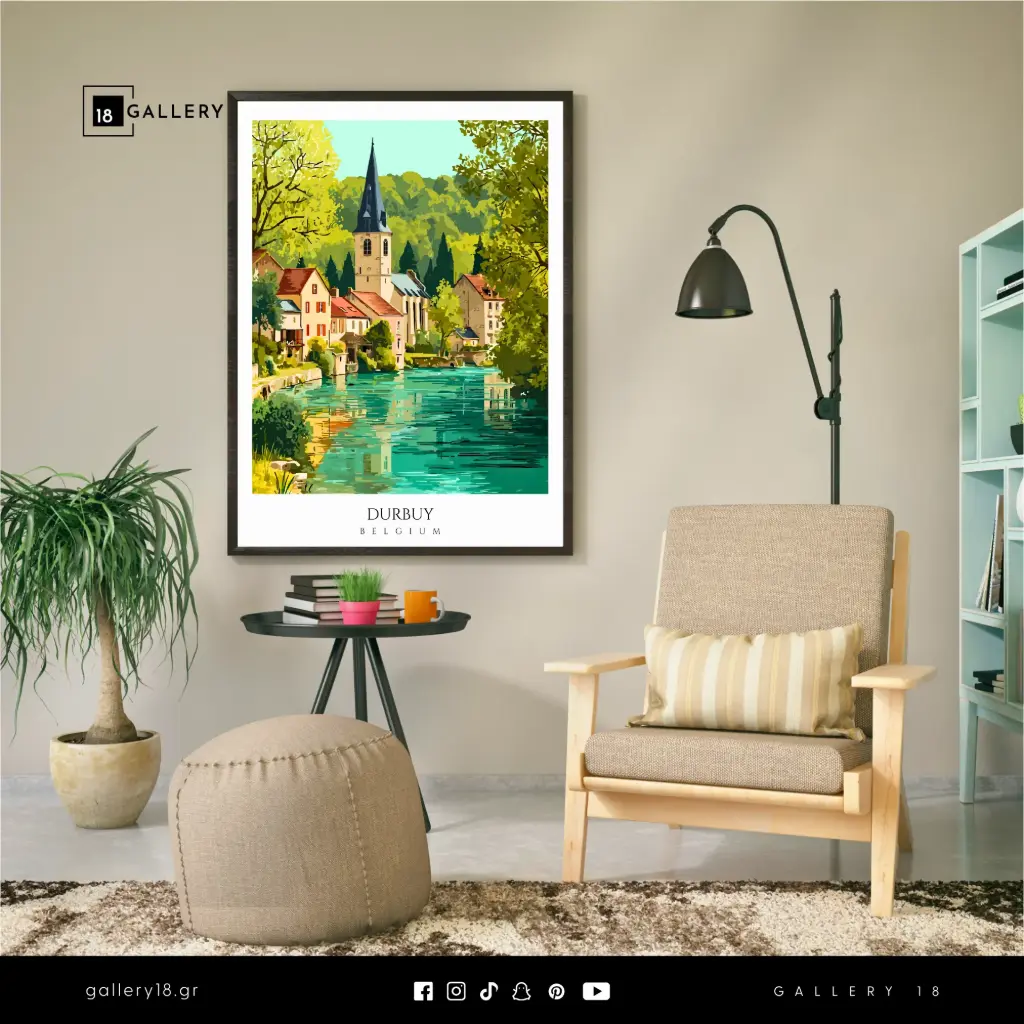 Durbuy, Belgium Wall Frame – Timeless Charm of Europe