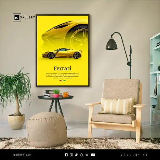 [102145] Ferrari Luxury Frame – Speed, Prestige & Elegance